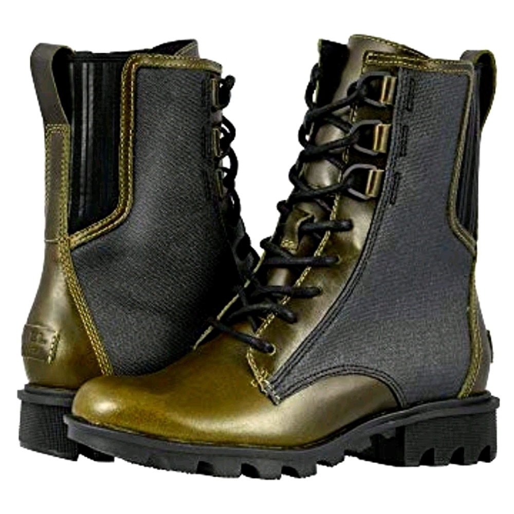 SOREL PHOENIX HIKER GREEN BOOTS SIZE 8.5 BRAND NEW
